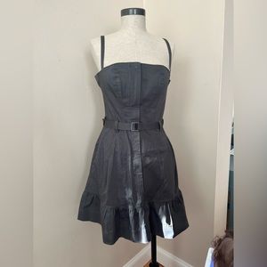 Just Cavalli Roberto Cavalli Black Corset Belted Mini Dress Size 44